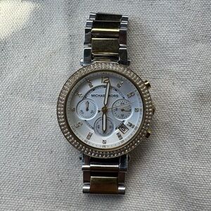 Michael Kors Silver and Gold Women's Watch